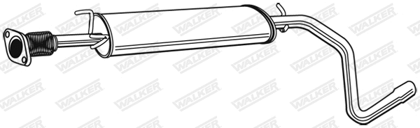 Silencieux central WALKER 21498