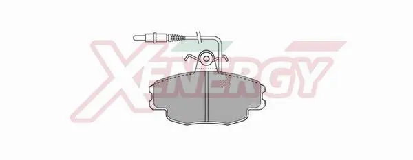 Kit de plaquettes de frein, frein à disque AP XENERGY X40412