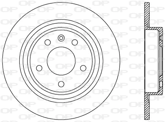Disque de frein OPEN PARTS BDA2538.10