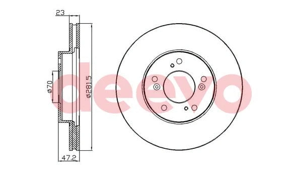 Disque de frein DEEVO BD32380