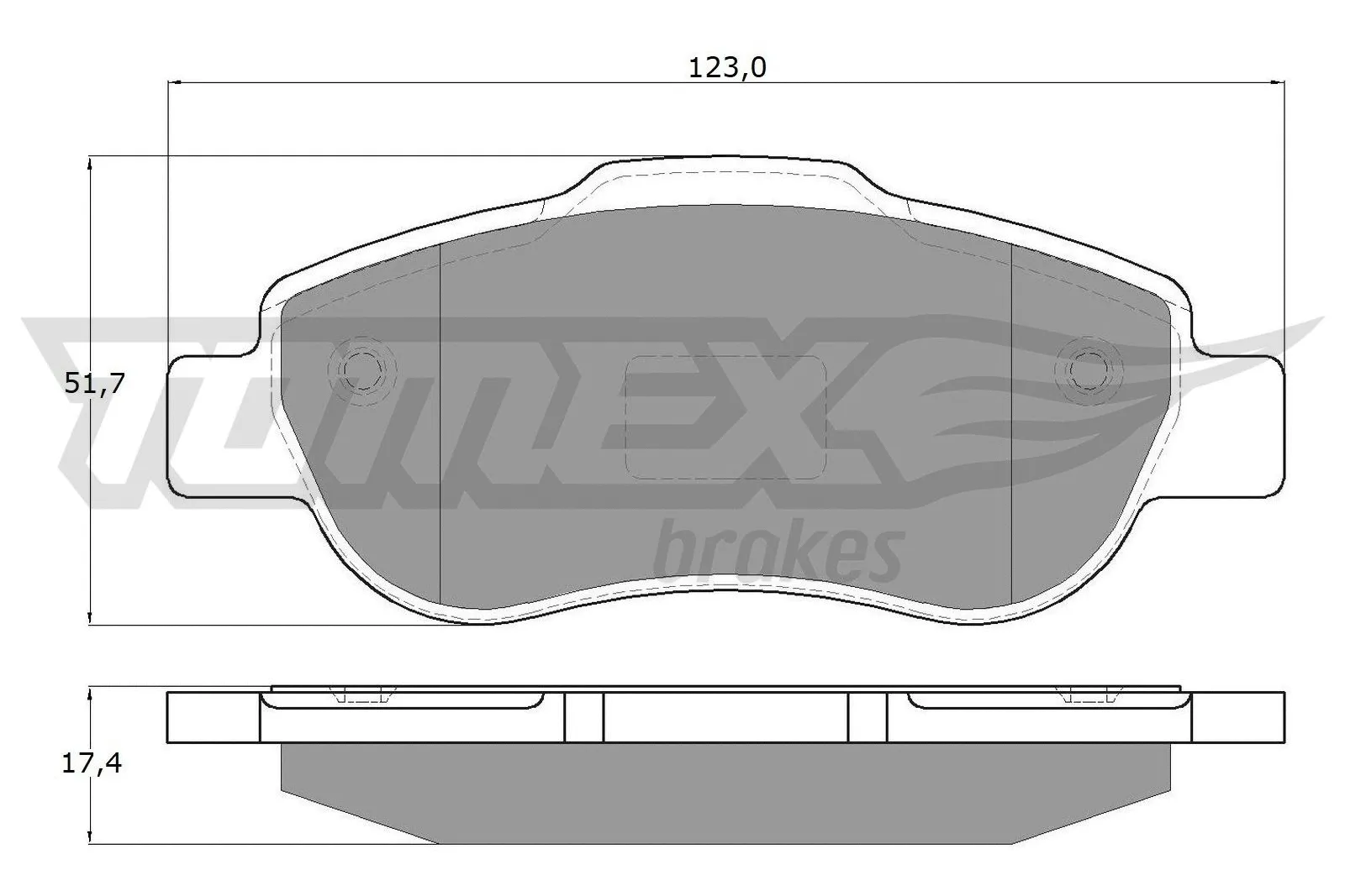 Kit de plaquettes de frein, frein à disque TOMEX Brakes TX 14-43