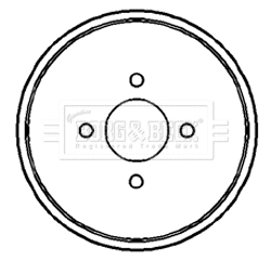 Tambour de frein BORG & BECK BBR7089