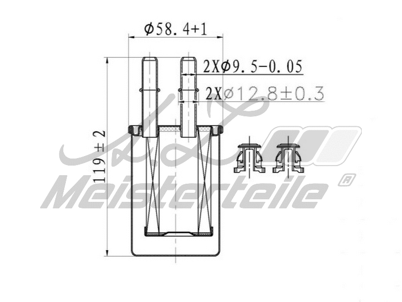 Filtre à carburant A.Z. Meisterteile AZMT-41-020-1433