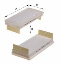 Filtre, air de l'habitacle MFILTER K 992-2