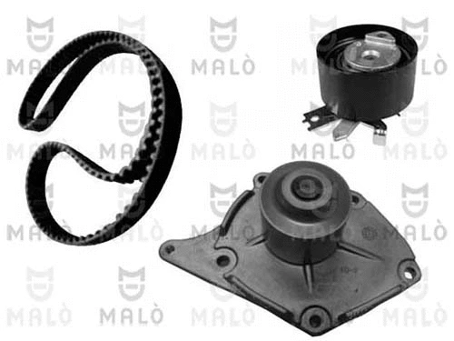 Pompe à eau + kit de courroie crantée AKRON-MALÒ 1555012