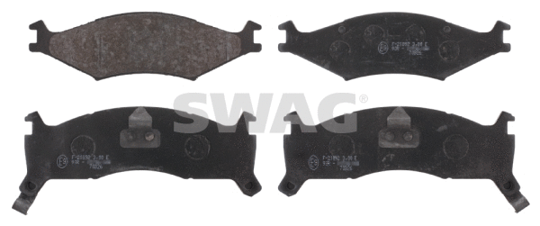 Kit de plaquettes de frein, frein à disque SWAG 91 91 6558