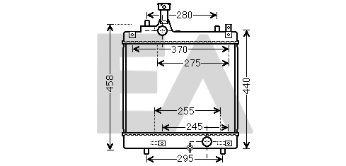 Radiateur, refroidissement du moteur EACLIMA 31R69084