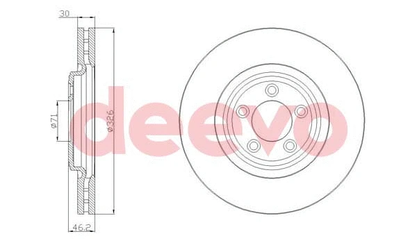 Disque de frein DEEVO BD20360