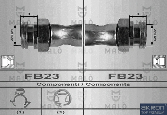 Flexible de frein AKRON-MALÒ 8486