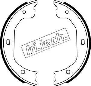 Jeu de mâchoires de frein, frein de stationnement fri.tech. 1049.174