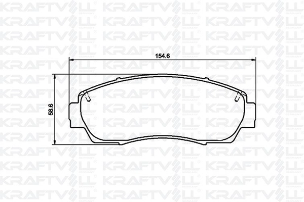Kit de plaquettes de frein, frein à disque KRAFTVOLL GERMANY 07010091