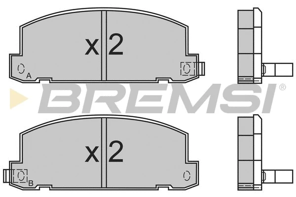 Kit de plaquettes de frein, frein à disque BREMSI BP2400