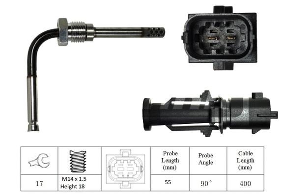 Capteur, température des gaz LEMARK LXT040
