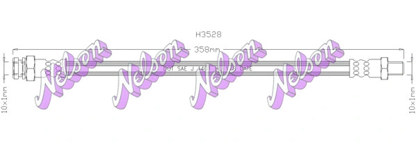 Flexible de frein KAWE H3528
