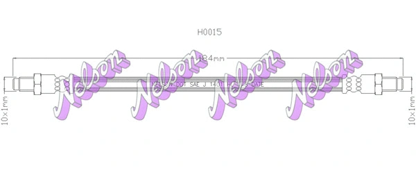 Flexible de frein KAWE H0015