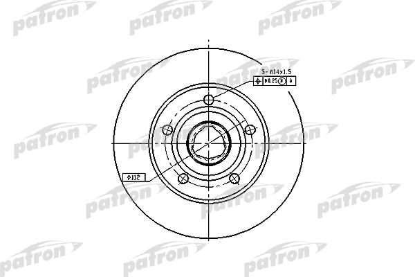 Disque de frein PATRON PBD2771