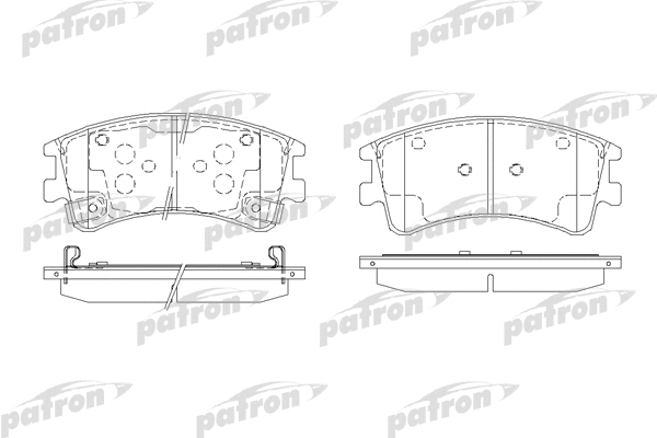Kit de plaquettes de frein, frein à disque PATRON PBP1619