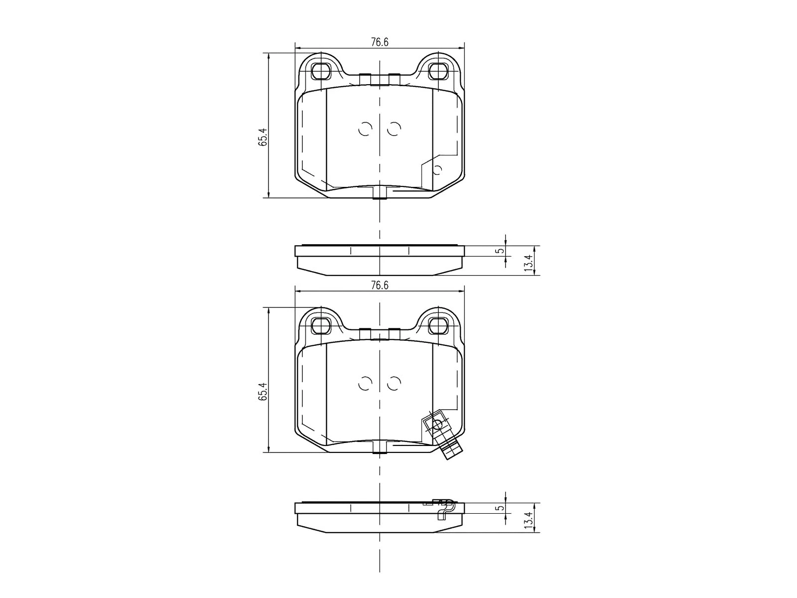 Kit de plaquettes de frein, frein à disque A.Z. Meisterteile AZMT-44-022-1149