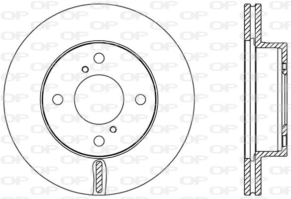 Disque de frein OPEN PARTS BDA2586.20