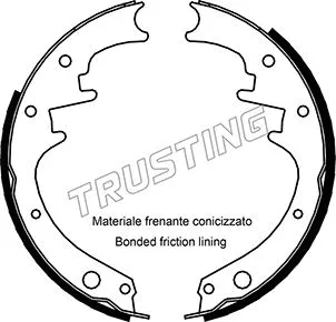 Jeu de mâchoires de frein TRUSTING 088.220