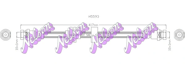 Flexible de frein KAWE H5593