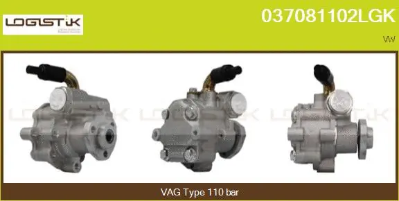Pompe hydraulique, direction LGK 037081102LGK
