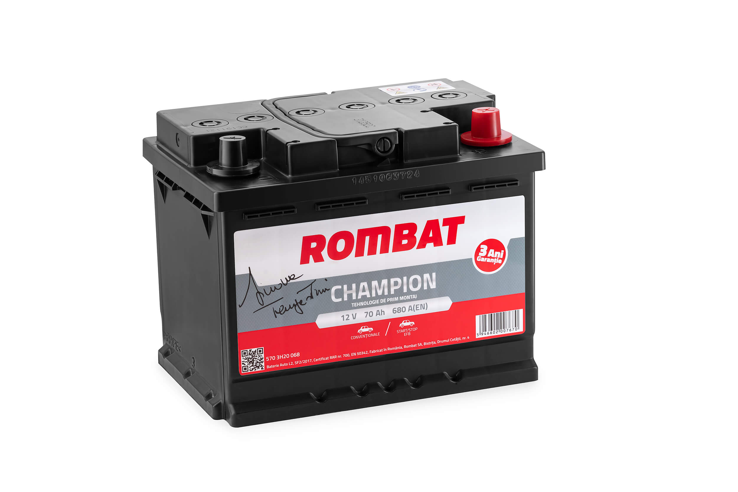 Batterie de démarrage ROMBAT 570 3H20 068
