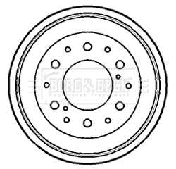 Tambour de frein BORG & BECK BBR7038