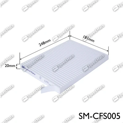 Filtre, air de l'habitacle SpeedMate SM-CFS005
