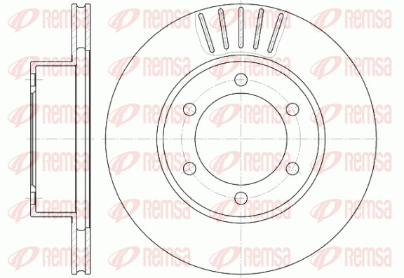 Disque de frein REMSA 6562.10