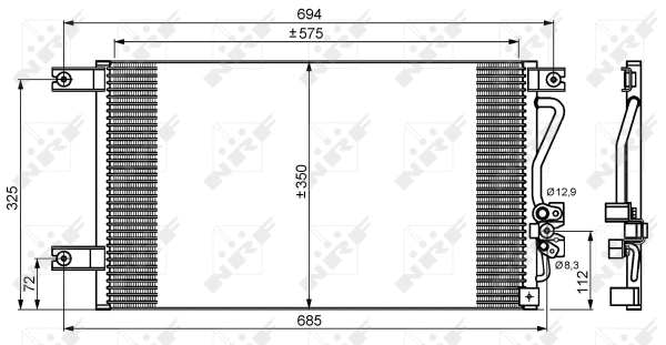 Condenseur, climatisation NRF 35756
