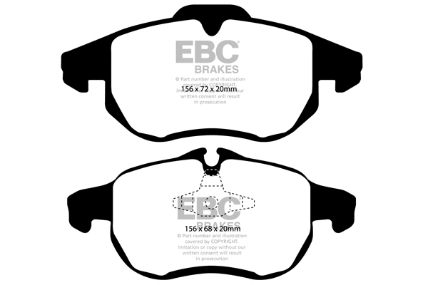 Kit de plaquettes de frein, frein à disque EBC Brakes DP21414