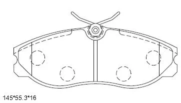 Kit de plaquettes de frein, frein à disque ASIMCO KD1411