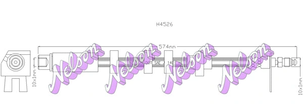 Flexible de frein KAWE H4526