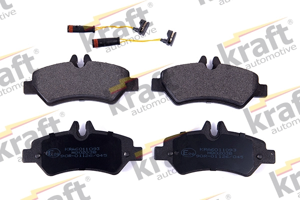 Kit de plaquettes de frein, frein à disque KRAFT AUTOMOTIVE 6011093