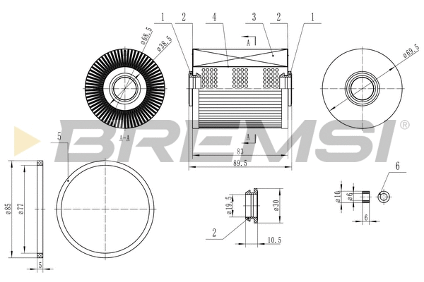 Filtre à carburant BREMSI FE0770
