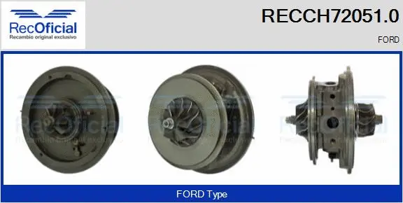 Groupe carter, turbocompresseur RECOFICIAL RECCH72051.0