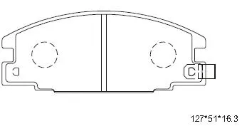 Kit de plaquettes de frein, frein à disque ASIMCO KD4300