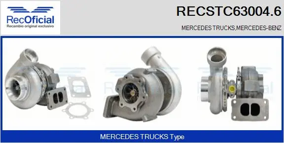 Turbocompresseur, suralimentation RECOFICIAL RECSTC63004.6