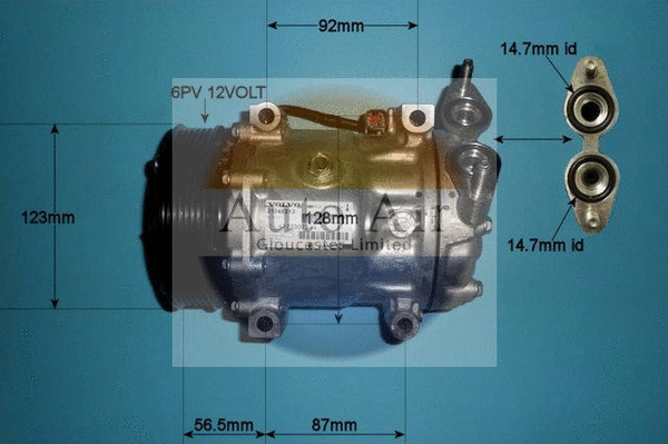 Compresseur, climatisation AUTO AIR GLOUCESTER 14-0098
