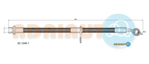 Flexible de frein ADRIAUTO 52.1246.1