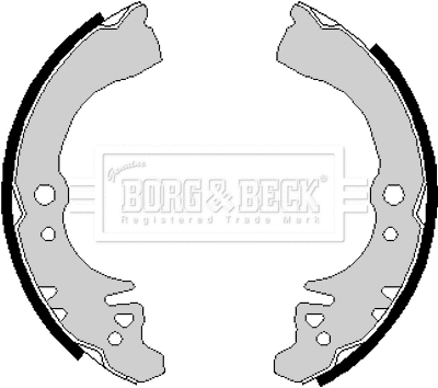 Jeu de mâchoires de frein BORG & BECK BBS6139