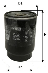 Filtre à carburant CLEAN FILTERS DNW2519