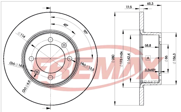 Disque de frein FREMAX BD-1981