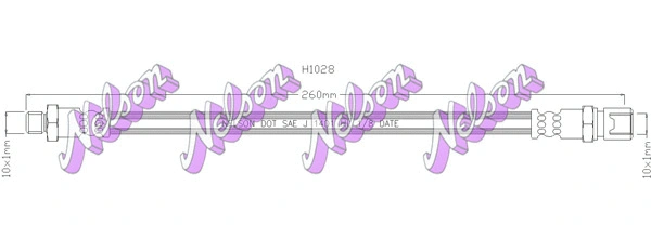 Flexible de frein KAWE H1028