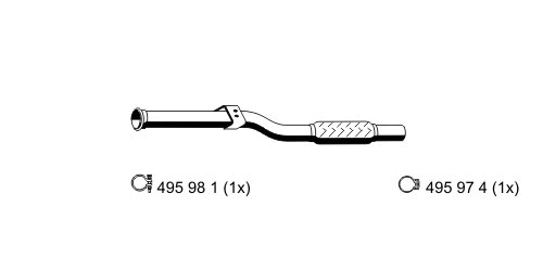 Tuyau d'échappement ERNST 390408