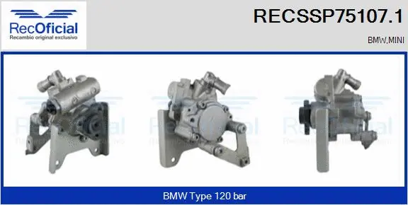 Pompe hydraulique, direction RECOFICIAL RECSSP75107.1