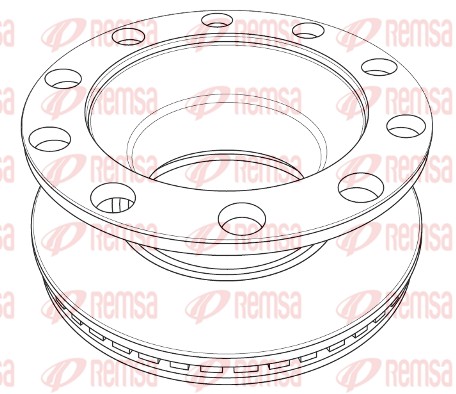 Disque de frein REMSA NCA1209.20