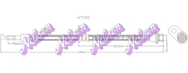 Flexible de frein KAWE H7198