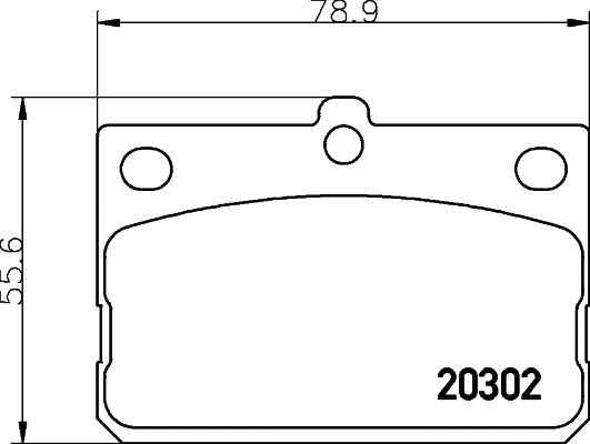 Kit de plaquettes de frein, frein à disque MINTEX MDB1063